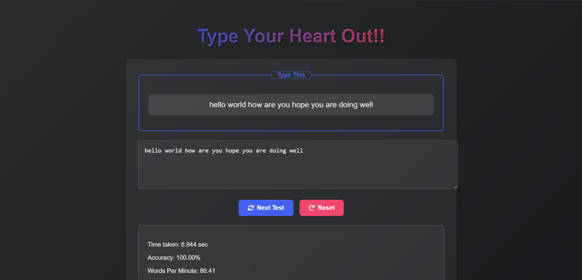 Type Master Project